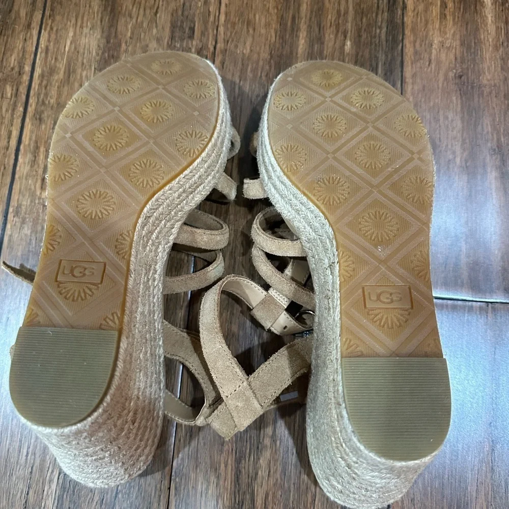 UGG Women's Strappy Tan Sandals size 9